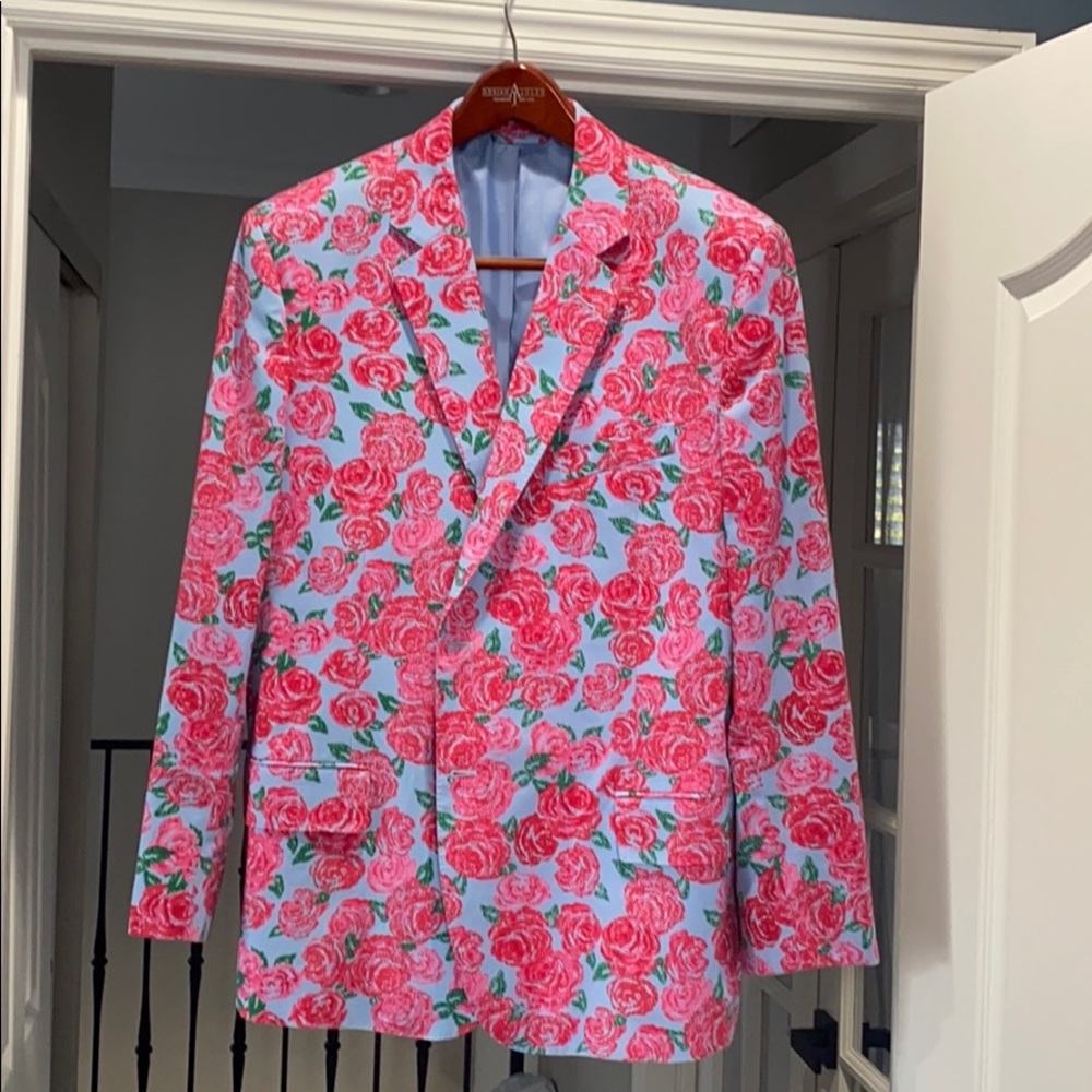 Kentucky derby rose print jacket